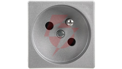 Simon Connect Gniazdo K45 pojeyńcze z/u 16A IP20, szybkozłącza, anodyzowane aluminium K22/8