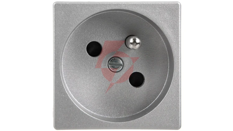 Simon Connect Gniazdo K45 pojeyńcze z/u 16A IP20, szybkozłącza, anodyzowane aluminium K22/8
