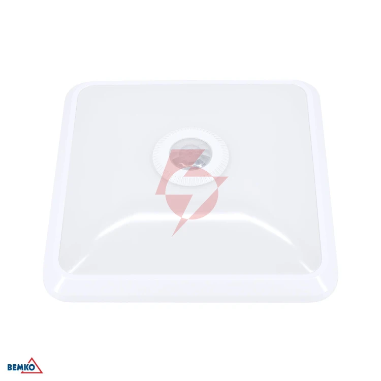 Plafoniera led doria  12w 4000k 1000lm ip20 kwadrat cz. pir