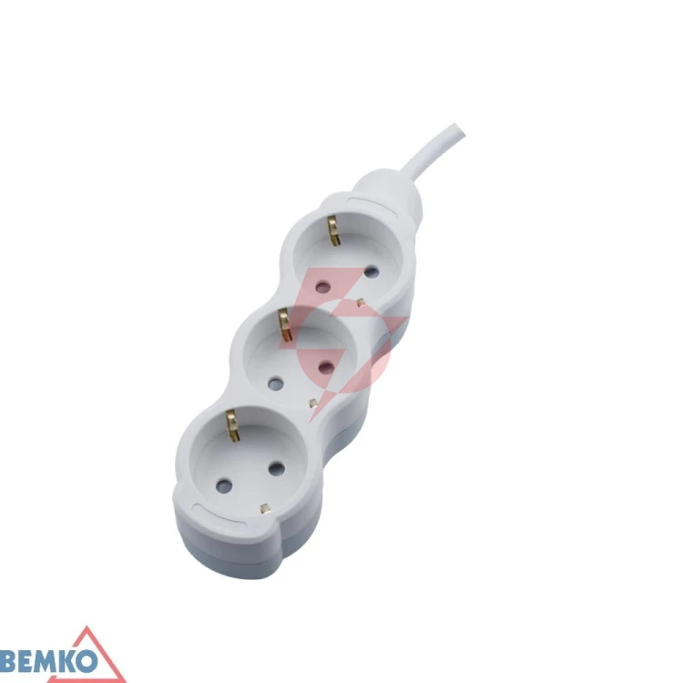 Przedłużacz na schuko 3x 2p+z 1.5mm x 1.5m