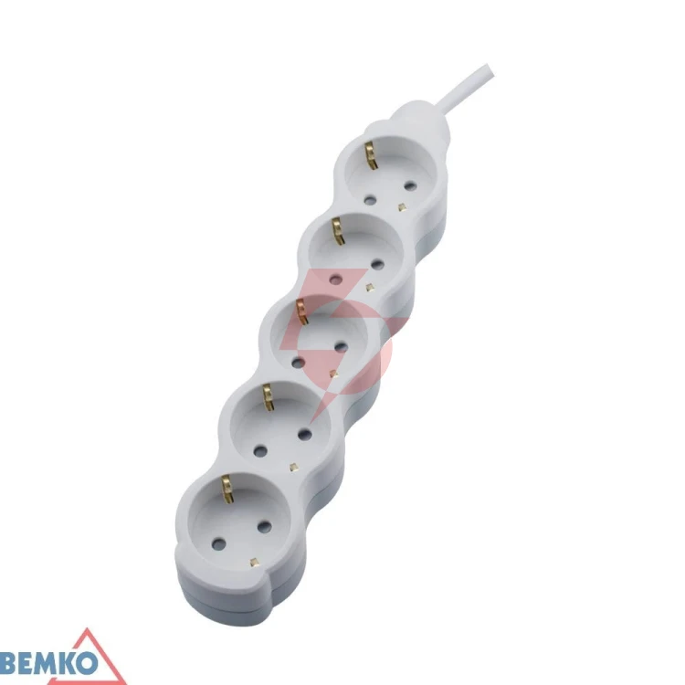 Przedłużacz na schuko 5x 2p+z 1.5mm x 1.5m