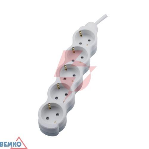 Przedłużacz na schuko 5x 2p+z 1.5mm x 3.0m
