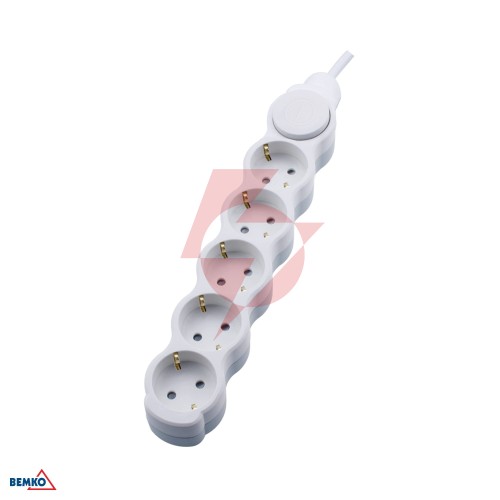 Przedłużacz na schuko 5x 2p+z+wyl. 1.5mm x 1.5m