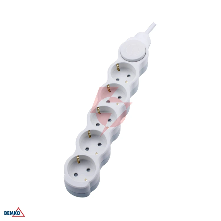 Przedłużacz na schuko 5x 2p+z+wyl. 1.5mm x 1.5m