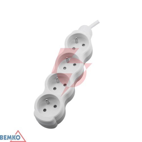 Przedłużacz nb 4x 2p+z 1.5mm x 3.0m