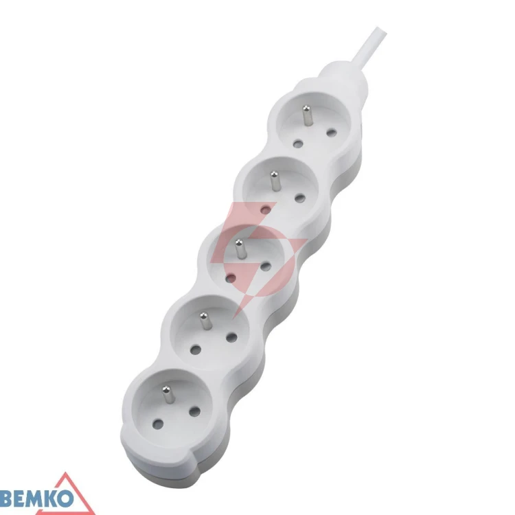 Przedłużacz nb 5x 2p+z 1.5mm x 5.0m