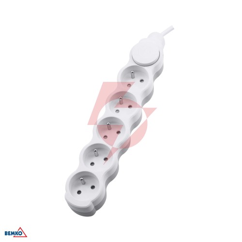 Przedłużacz nb 5x 2p+z+wyl. 1.5mm x 1.5m
