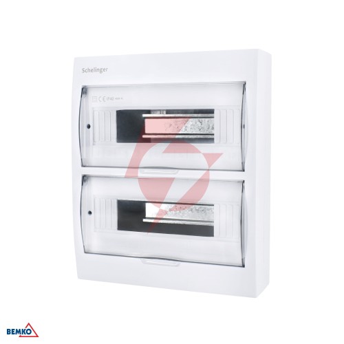 Rozdzielnica natynkowa ip40 zaciski 24n+24pe 2x12p