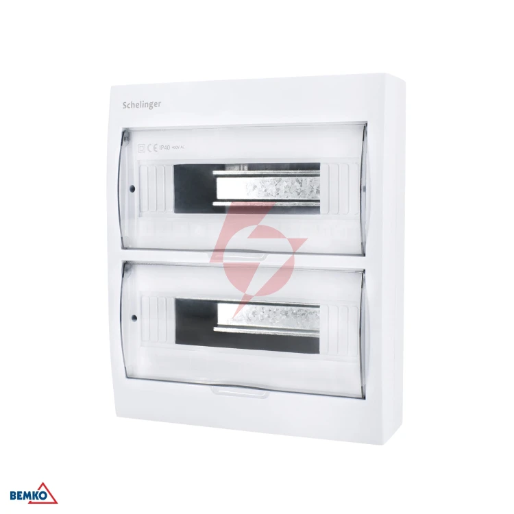 Rozdzielnica natynkowa ip40 zaciski 24n+24pe 2x12p