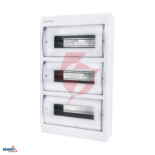 Rozdzielnica natynkowa ip40 zaciski 36n+36pe 3x12p