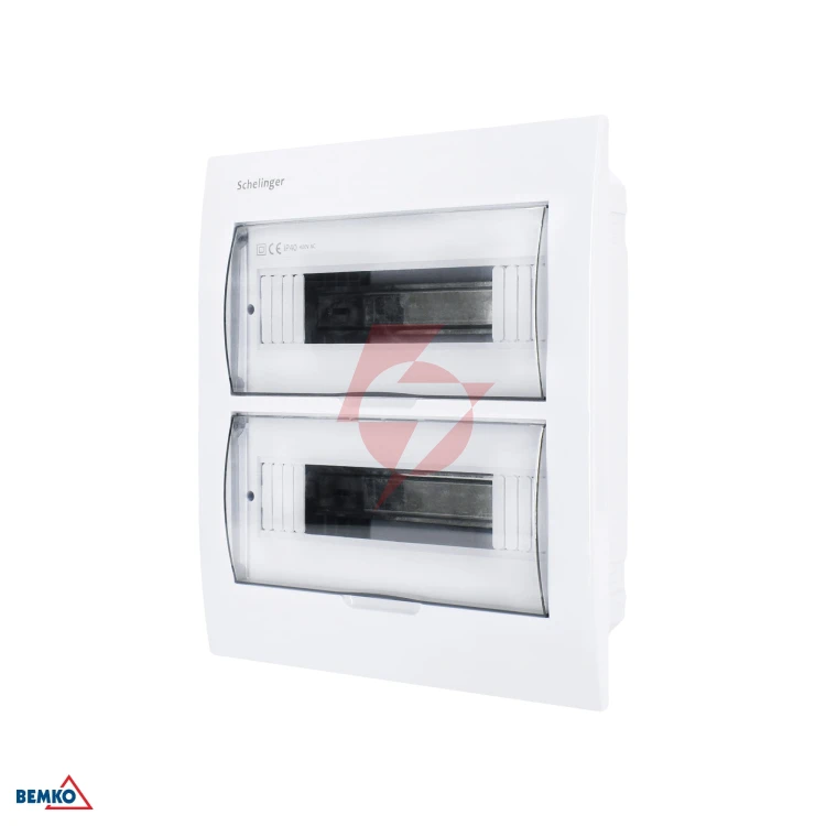 Rozdzielnica podtynkowa ip40 zaciski 24n+24pe 2x12p
