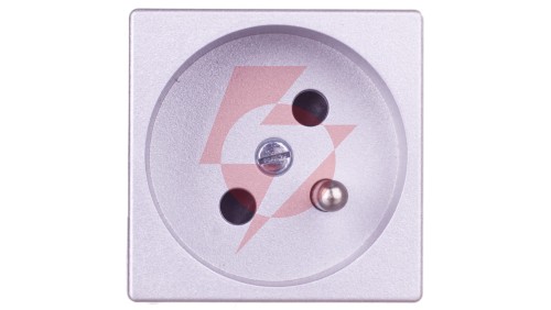 Simon Connect Gniazdo K45 pojedyncze z/u 16A IP20 anodyzowane aluminium K02/8