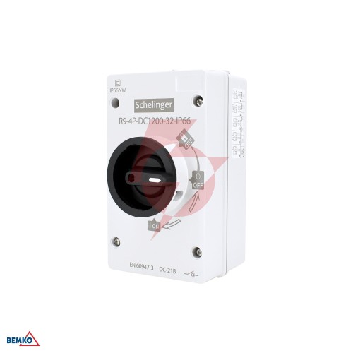 Rozłącznik izolacyjny pv 4-polowy 1200v dc 32a ip66