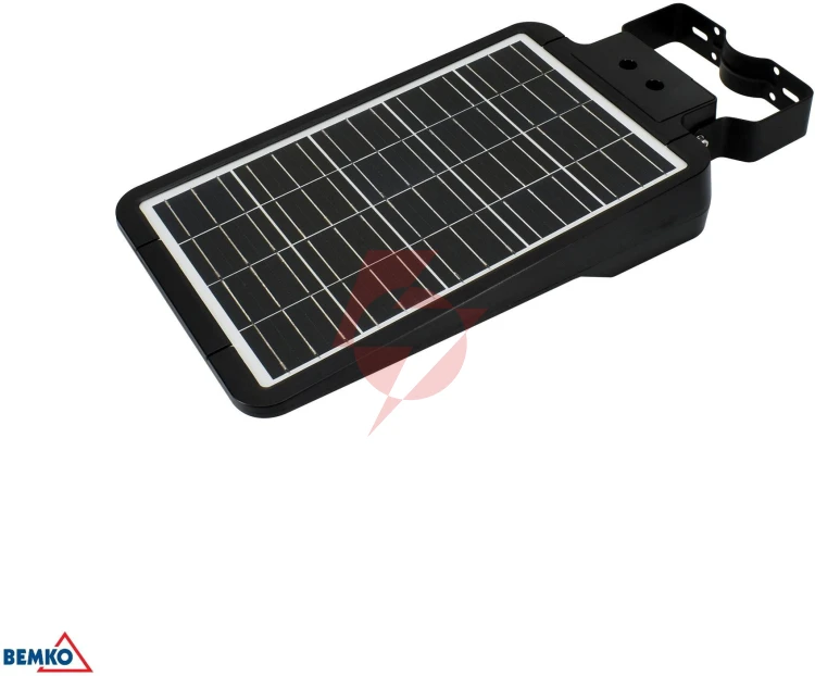 Solarna oprawa uliczna led bemko solger 20w 3000lm 3000/4000/6000k ip65 czarna cz. pir