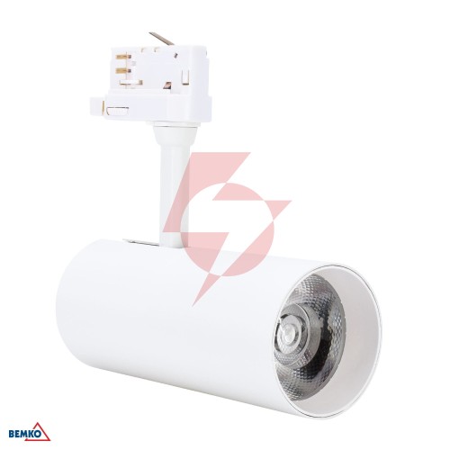Spot cob verko biały 3-fazowy 30w 3000k 2300lm 36°