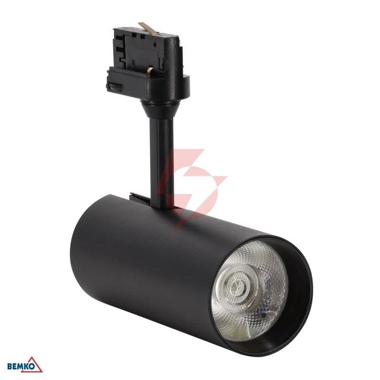 Spot cob verko czarny 3-fazowy 30w 3000k 2300lm 36°