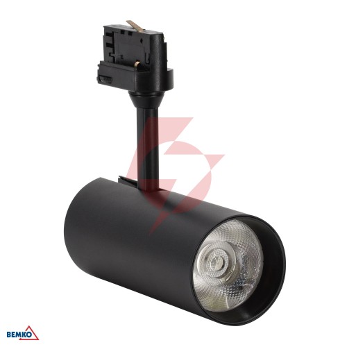Spot cob verko czarny 3-fazowy 30w 4000k 2400lm 36°