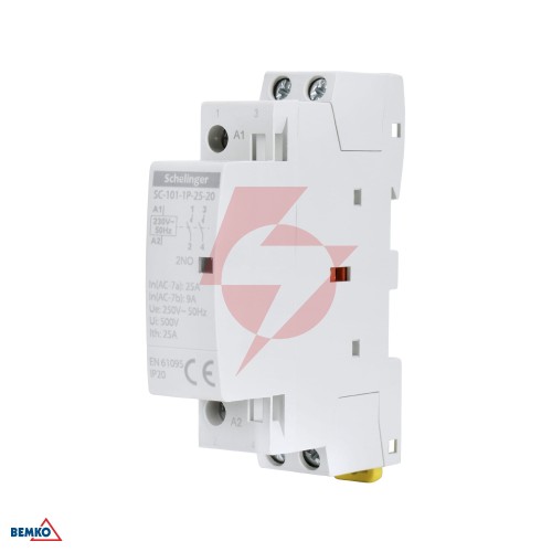 Stycznik modułowy sc101 1p 25a typ 20 (2no + 0nc) schelinger