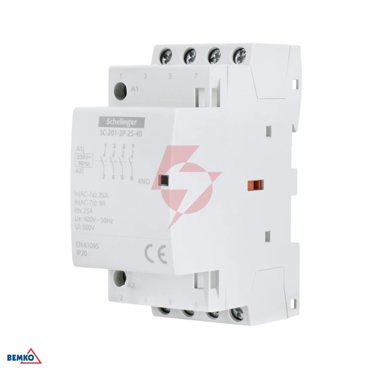 Stycznik modułowy sc201 2p 25a typ 04 (0no + 4nc) schelinger