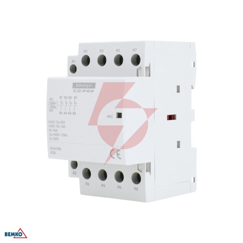 Stycznik modułowy sc301 4p 40a typ 04 (0no + 4nc) schelinger