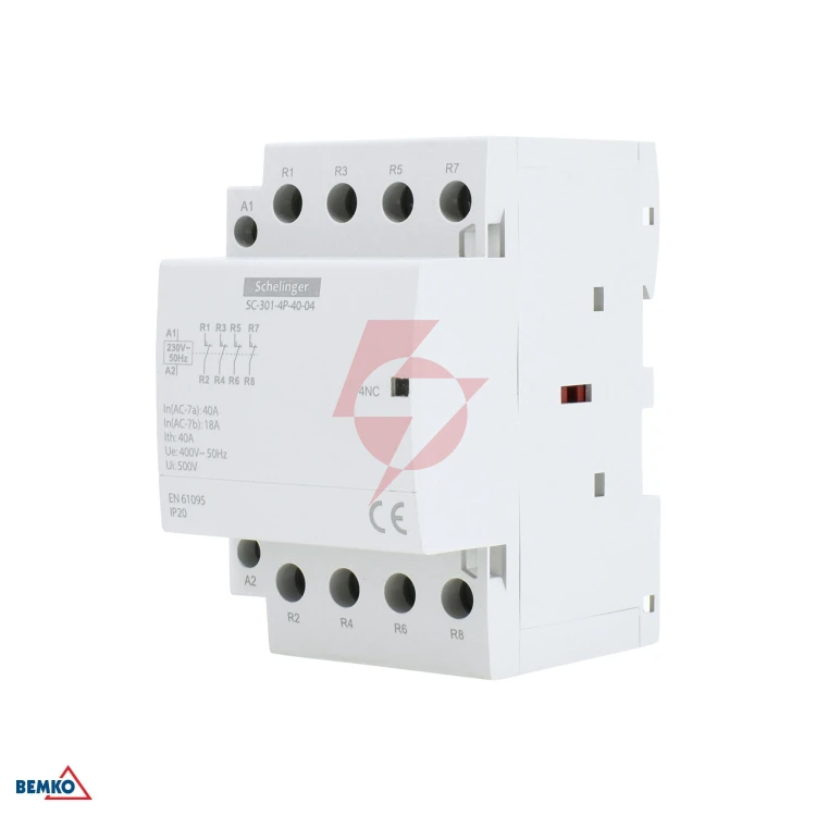 Stycznik modułowy sc301 4p 40a typ 40 (4no + 0nc) schelinger