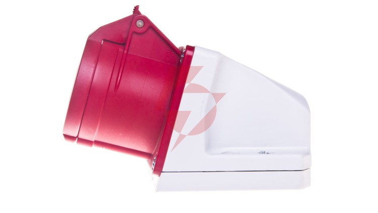 Gniazdo stałe 16A 4P 400V czerwone IP44 /mała obudowa/ 114-6k