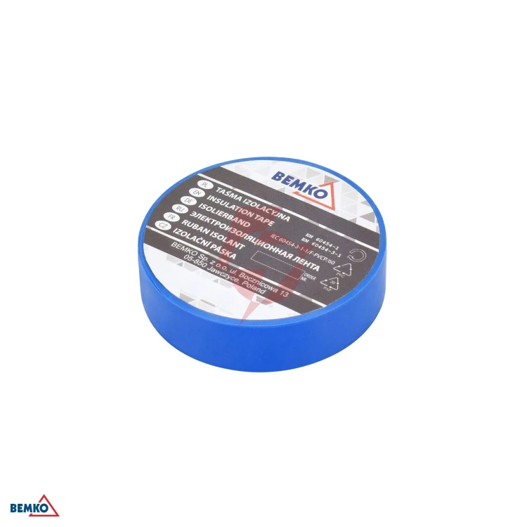 Taśma izolacyjna 15x10m niebieska/blue