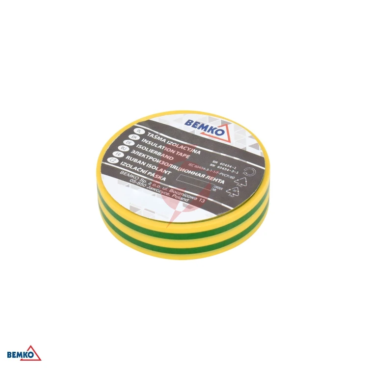 Taśma izolacyjna 19x20m żolto-zielona/yellow-green