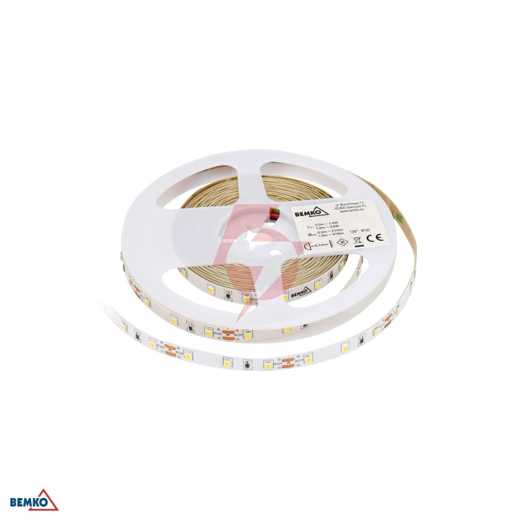 Taśma led premium 12v dc 2835 300led/5m 4.8w/1m ip65 biała neutralna