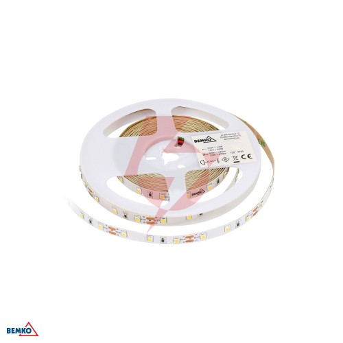 Taśma led premium 12v dc 2835 300led/5m 4.8w/1m ip65 biała zimna