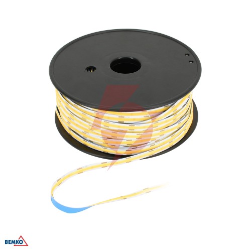 Taśma led premium 12v dc cob 24000led/50m 12w/1m ip20 biała ciepła