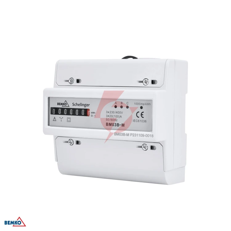 Wskaźnik energii 3 fazowy 20 (100) a mechaniczny
