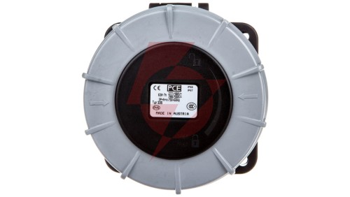 Gniazdo tablicowe 63A 5P 500V /100x100/ czarne IP67 POWER TWIST 335-7