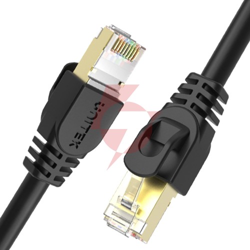 Unitek kabel ethernet rj-45 lan, patchcord cat.7 sstp (8p8c), przewód sieciowy 3m