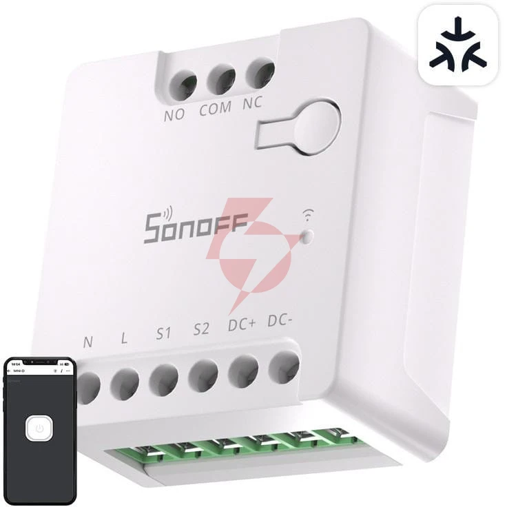 Przełącznik sonoff mini-d matter wi-fi ac/dc 12-48v