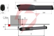 Zestaw came new ati30dgf safe 24v top do 6m bram dwuskrzydłowych