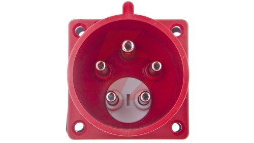 Wtyczka tablicowa (zwrotnica faz) 32A 5P 400V czerwona IP44 8625-6