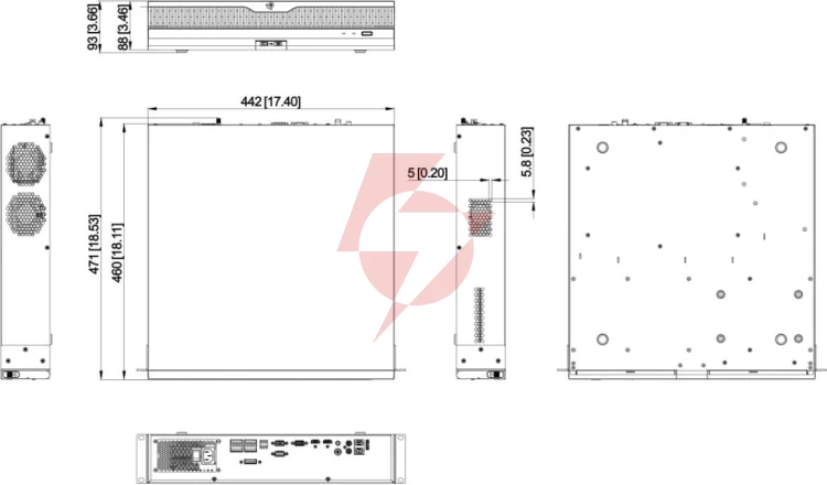 Rejestrator ip hikvision ids-9664nxi-p8