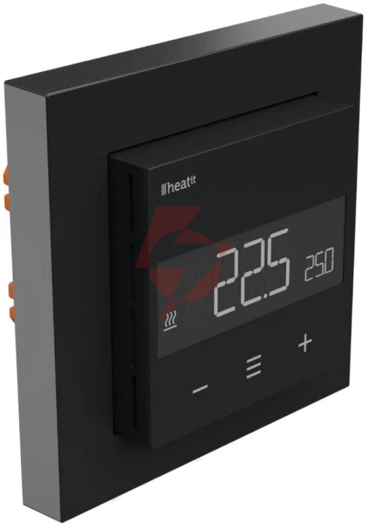 Termostat heatit wifi6 black matt wi-fi thermostat 3600w 16a
