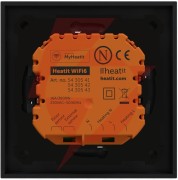 Termostat heatit wifi6 black matt wi-fi thermostat 3600w 16a