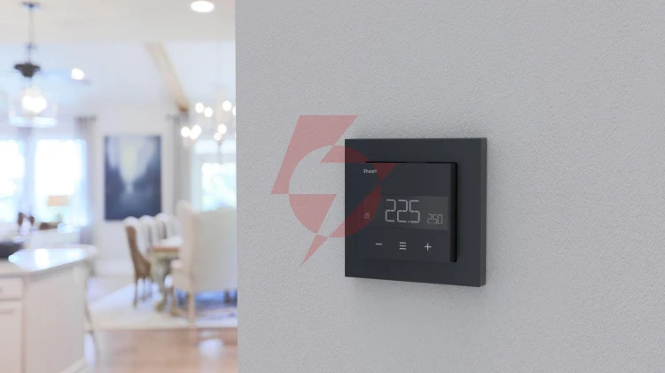 Termostat heatit wifi6 black matt wi-fi thermostat 3600w 16a