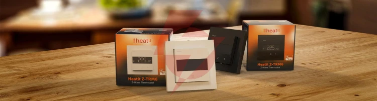 Termostat heatit z-trm6 white ral 9003 z-wave thermostat 3600w 16a 868,4 mhz