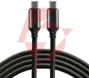 Kabel usb-c / usb-c everactive cbb-1pd3 100cm pd 60w 3a