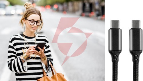 Kabel usb-c / usb-c everactive cbb-1pd3 100cm pd 60w 3a