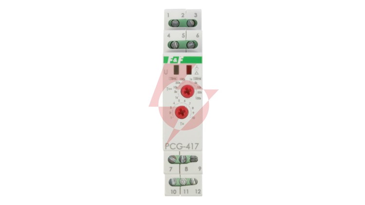 Przekaźnik czasowy 2Z 8A 1-1000sek 230V AC, 24V AC/DC gwiazda-trójkąt PCG-417DUO