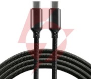Kabel usb-c / usb-c everactive cbb-1pd3 100cm pd 60w 3a