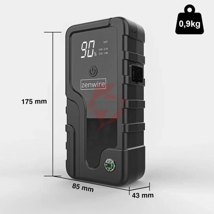 Booster jump starter 6400 mah powerbank samochodowy zenwire cy16