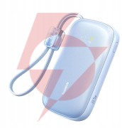 Powerbank baseus enerfill fc21 20000 mah 22,5 w usb-a usb-c niebieski z odłączanym kablem lightning