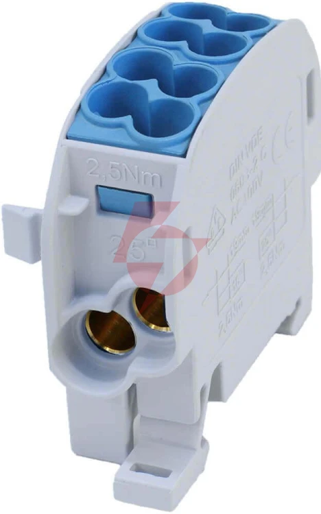 Blok rozdzielczy odgałęźny scb 25 al/cu 80110 simblock, niebieski 81501003