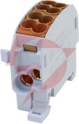 Blok rozdzielczy odgałęźny scb 25 al/cu 80110 simblock, brązowy 81501015